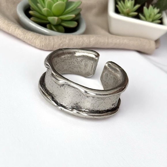5 For $25💫Trendy Modish Silver Ring - Picture 5 of 6
